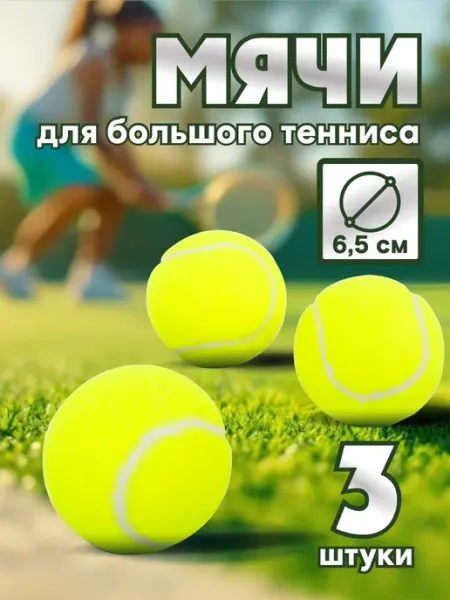 Игроград Мяч для большого тенниса 3 шт