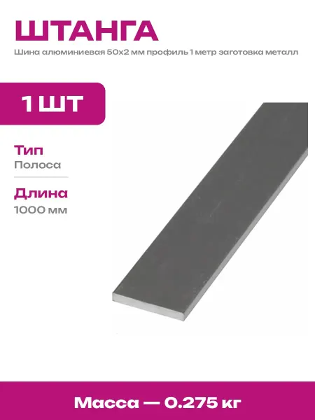 Шина алюминиевая 1 метр профиль алюминиевый строительный