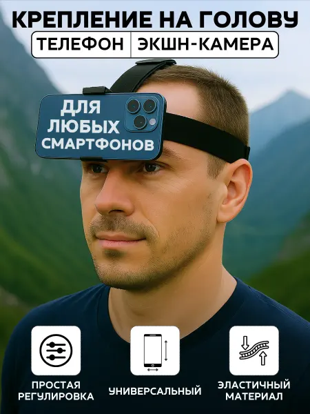 ALL крепление на голову для телефона экшн-камеры