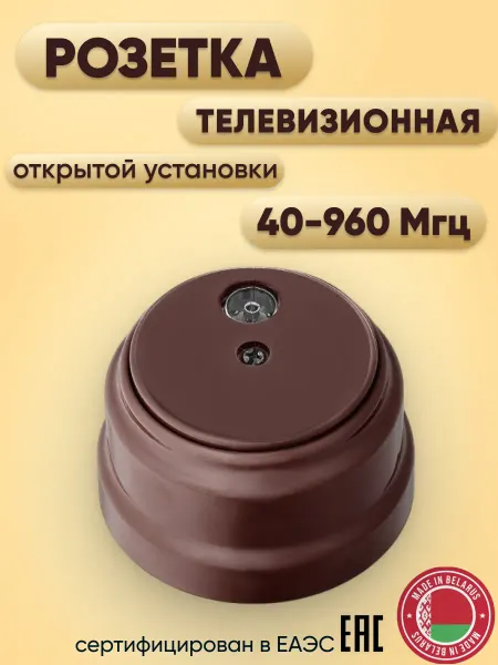 BYLECTRICA Ретро розетка для телевизора открытой установки