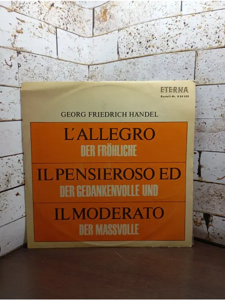 Georg Friedrich Handel L'Allegro Il Pensieroso Ed