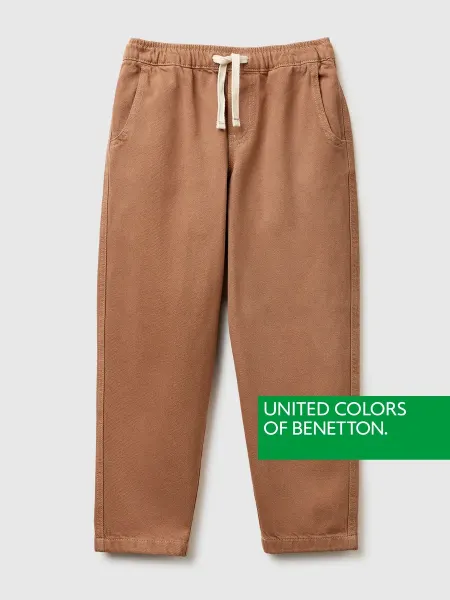 United Colors of Benetton Брюки джоггеры из плотного хлопка