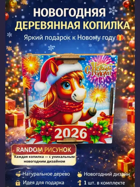 Amonie3 Копилка детская новогодняя