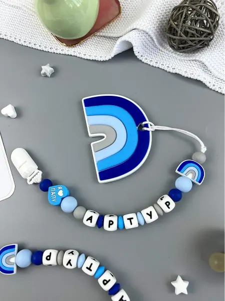 BABY WOODS Именной держатель для соски прорезыватель АРТУР