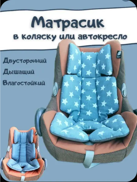 Kinderlavka Матрасик вкладыш в коляску и автокресло