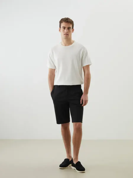 LC Waikiki Мужской черный Шорты джинсовые