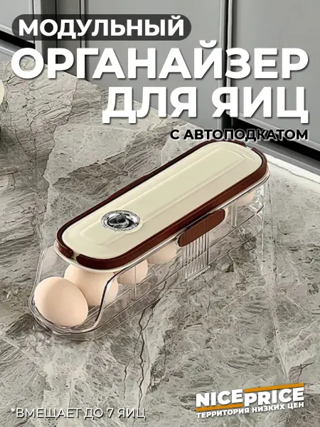 ПРИЯТНЫЕ_ЦЕНЫ Контейнер для яиц в холодильник 1х1 (7 шт)