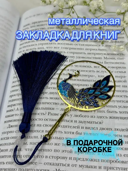 AloveA Закладка для книг металлическая подарочная на день рождения