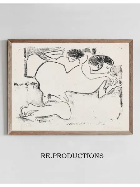 Re.productions Постер Fingerspielende Dodo - Ernst Ludwig Kirchner