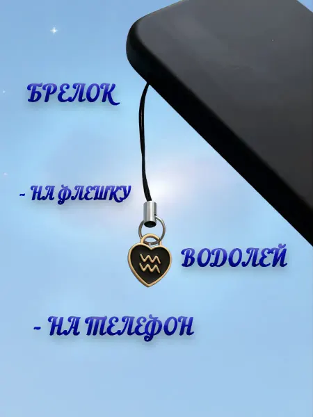 Брелок на телефон «Водолей»