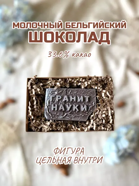 Prosto.shokolad Фигурка из молочного шоколада"Гранит науки"