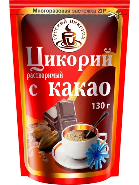 Русский цикорий Цикорий растворимый с добавлением какао 130 г