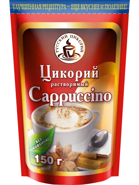 Русский цикорий Цикорий растворимый Cappuccino на фруктозе 150 г