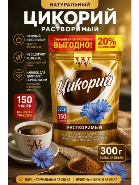 Vita Way Цикорий порошкообразный 300г