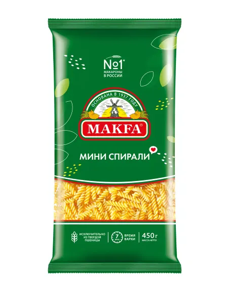 Makfa Макароны Мини спирали, 450 г