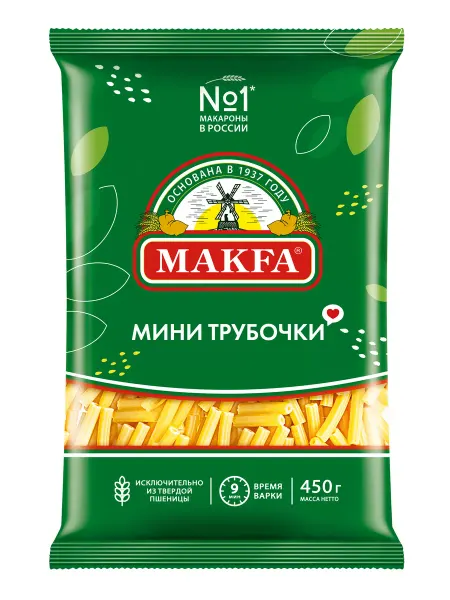 Makfa Макароны Мини трубочки, 450 г