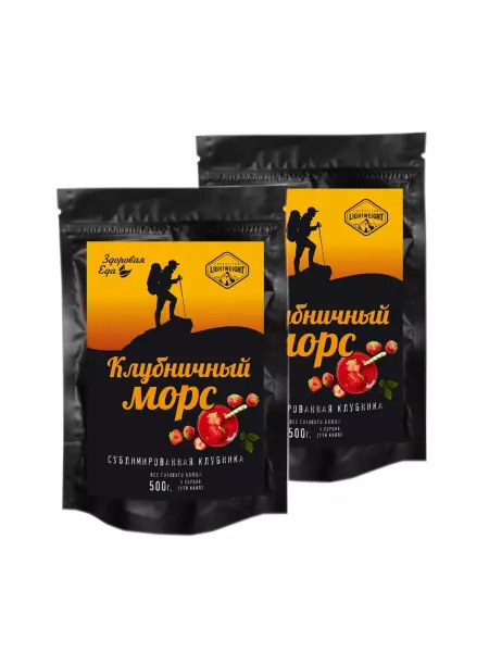 Здоровая Еда Морс клубничный (сублимат напиток) 50г х 2шт