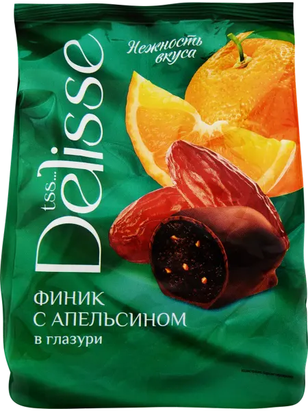 Конфеты Финик с апельсином от торговой марки DELISSE –