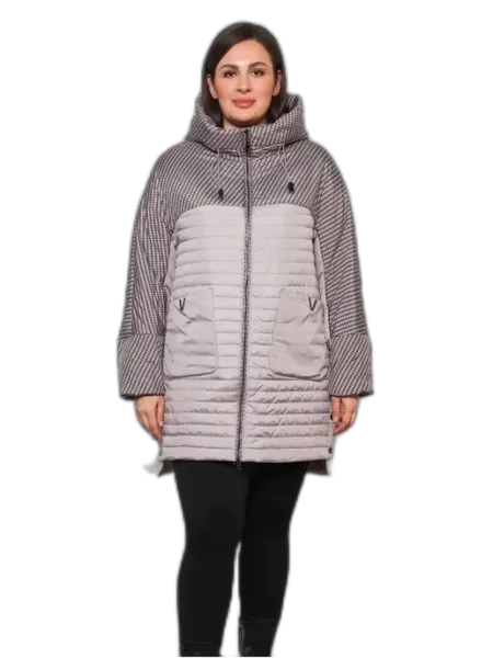 AMALIA COLLECTION Куртка большемерит демисезонная с капюшоном