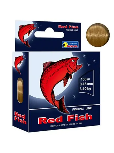 Aqua Полиэстровая леска рыболовная Red Fish 100m 0,18 мм 1 шт