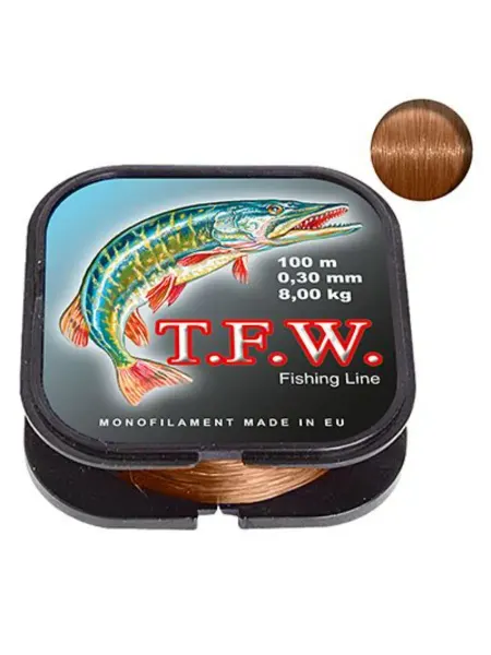 Aqua леска рыболовная T.F.W. 0,30mm 100m, 1 штука