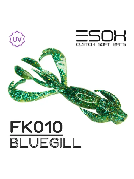 ESOX Flapper 3.5"(90мм)4шт FK010 Приманка на Судака,Щуку,Сома