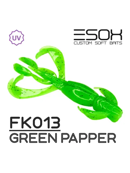 ESOX Flapper 3.5"(90мм)4шт FK013 Приманка на Судака,Щуку,Сома