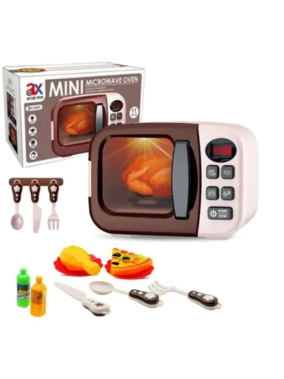 Детская игрушечная микроволновая печь Mini Microwave Oven - Интерактивные и музыкальные игрушки