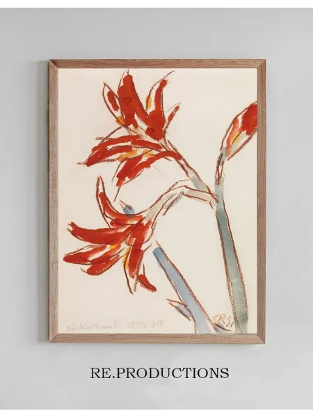 Re.productions Постер Roter Amaryllis - Christian Rohlfs