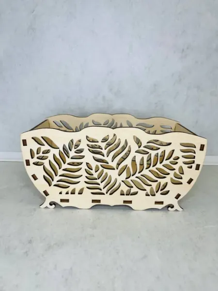 Amazing Craft Конфетница деревянная резная