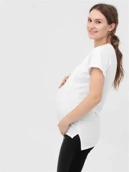 AMAZING MOM Футболка для беременных и кормления грудью из пике