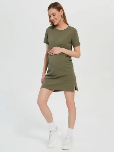 AMAZING MOM Платье туника для беременных и с доступом для кормления