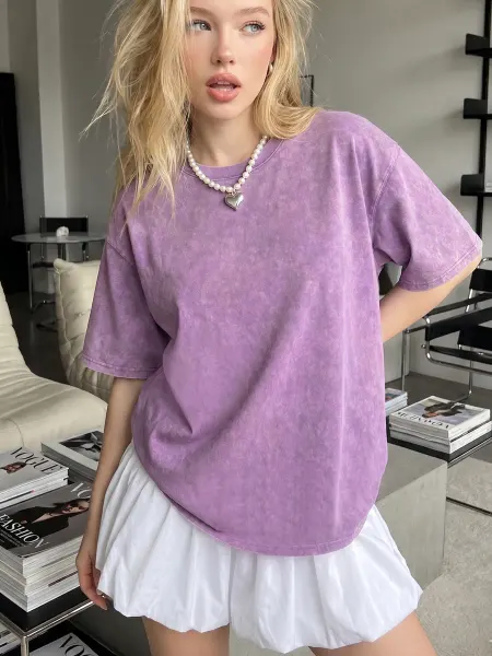 AMH FASHION Футболка варенка оверсайз