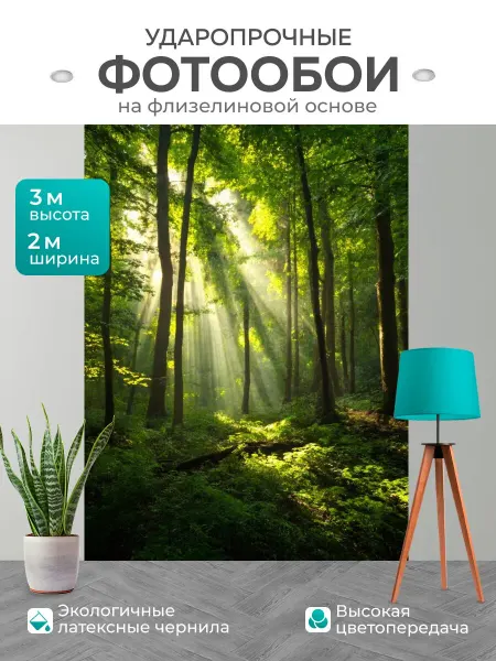 LotsPrints Фотообои "Природа в стиле неоромантизм с." 2x3м
