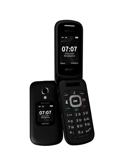 Мобильный телефон Novey Senat GSM, раскладушка, 2 SIM, камера - Кнопочные телефоны