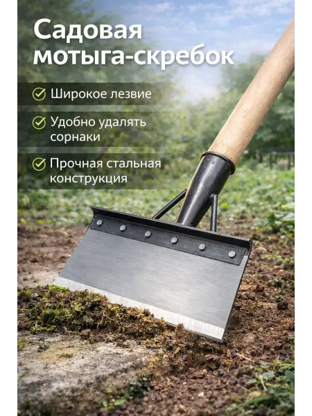 Универсальная содовая мотыга-скребок