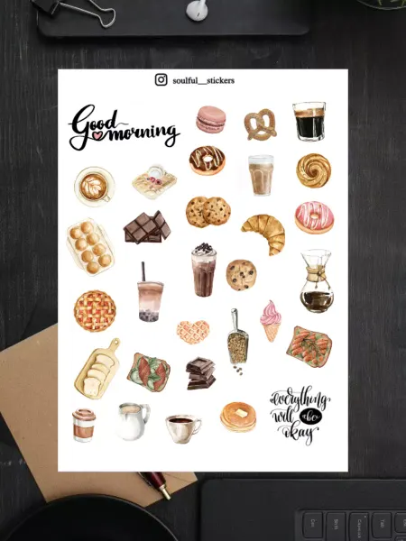 Soulful stickers Наклейки для ежедневника и Bullet journal