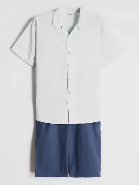 LC Waikiki Базовый комплект из рубашки и шорт для мальчиков, 2 штуки