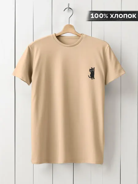 Minimal Trend Футболка Котёнок милота кавай дедлы мультяшка