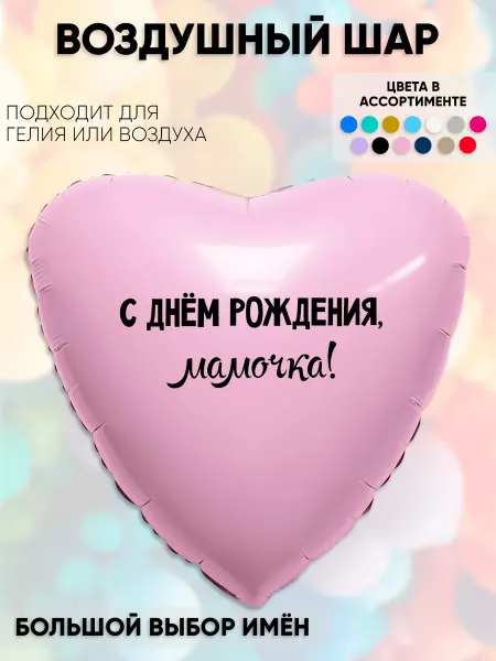 Partymaker Воздушный шар с днём рождения мамочка