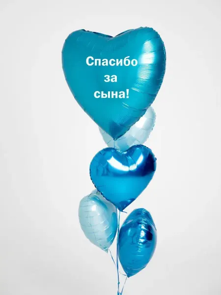 Воздушный бегемотик Воздушные шары и аксессуары Спасибо за сына