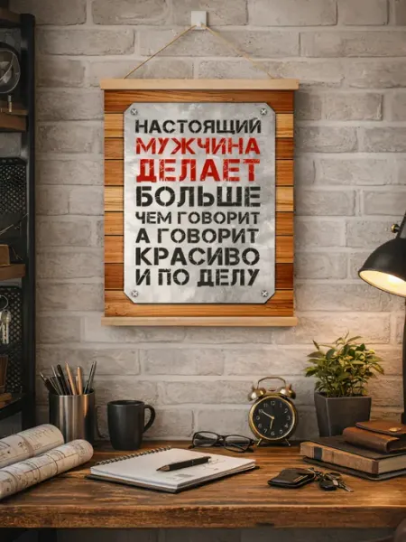 СИМФОНИЯ Настенное панно "Настоящий мужчина."