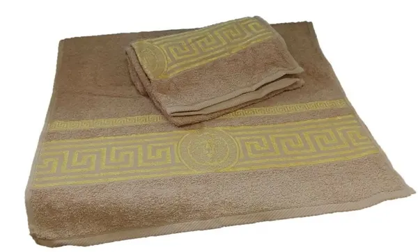 Полотенце махровое Львы зеленые (пл.375) 50х90