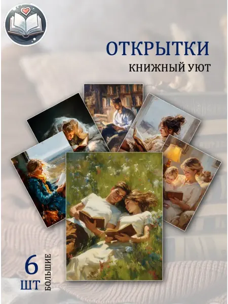 Обниму словами А6 Открытки книги и чтение литературы