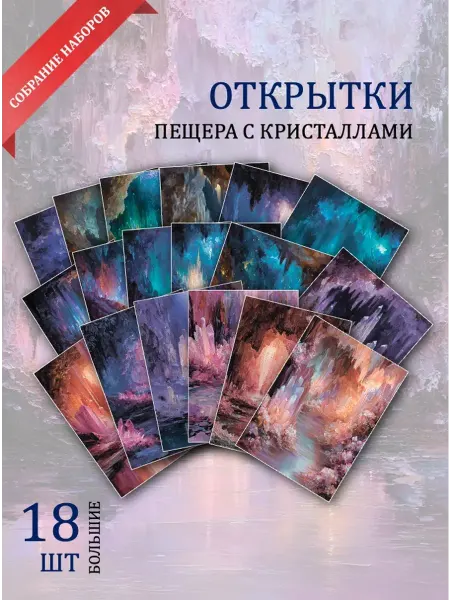 Обниму словами А6 открытки с кристаллами