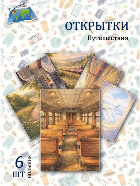 Обниму словами А6 открытки путешествие на море