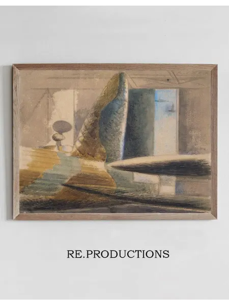 Re.productions Постер Bomber Lair – Egg and Fin - Paul Nash