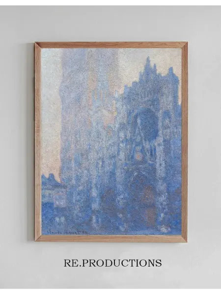 Re.productions Постер Rouen Cathedral Façade and Tour - Claude Monet