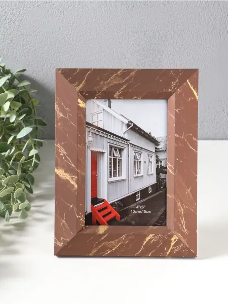 Нет бренда Фоторамка 10x15 см шоколад с золотом 21x16 см