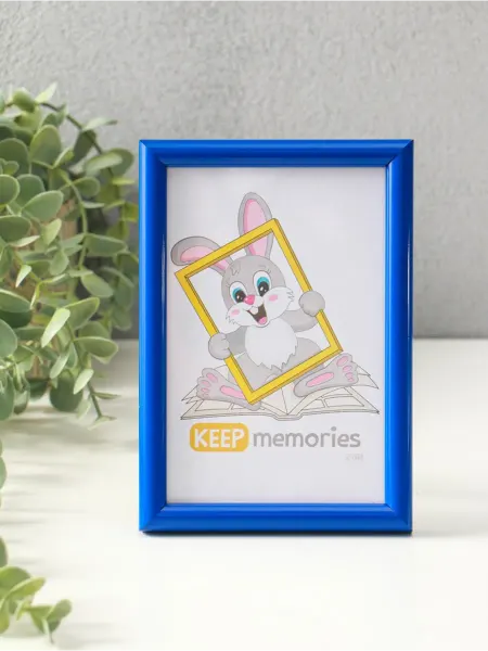 Keep memories Фоторамка 10x15 см Радуга, пластик, синий, 2 шт
